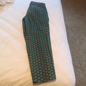 J Crew Printed Skimmer Pant